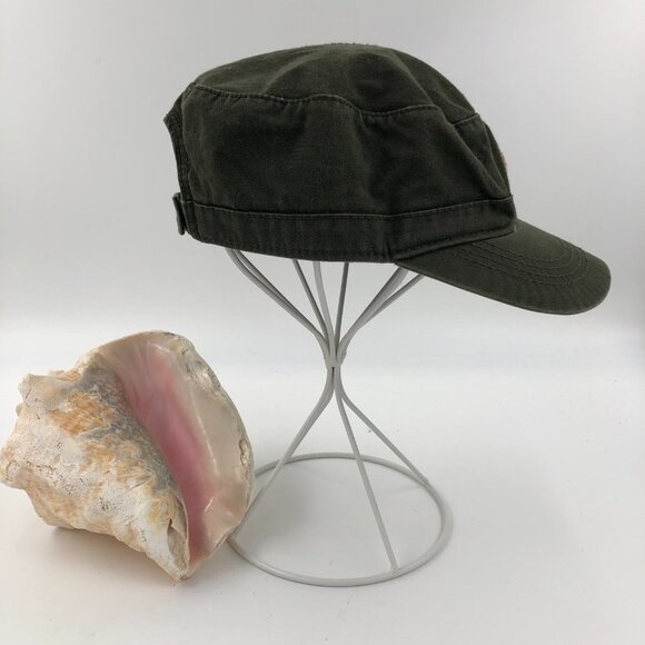 Fahrenheit Fashion Headwear BLACK GOLD Washed Cotton Twill Olive Hat EUC - Picture 3 of 8